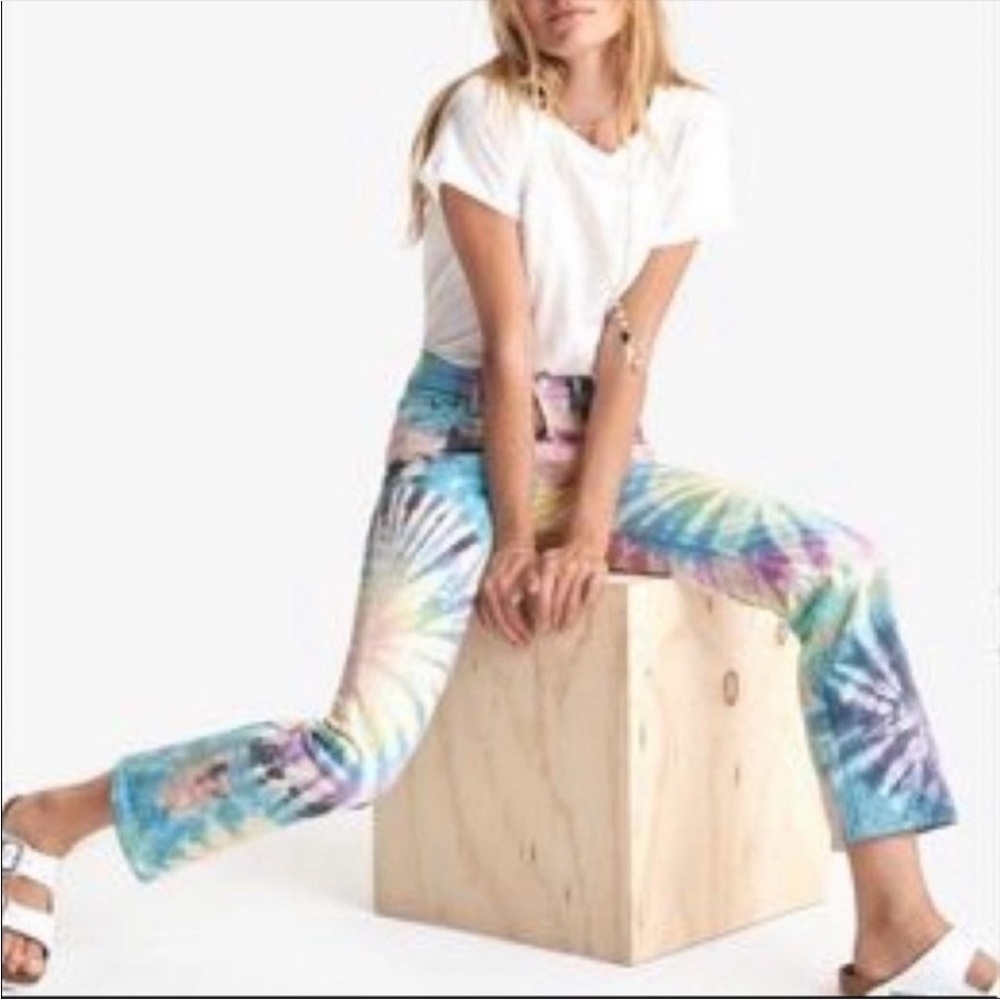 Mother Superior The Tripper Jean in Swirling Secrets Tie Dye NWT 27” 4